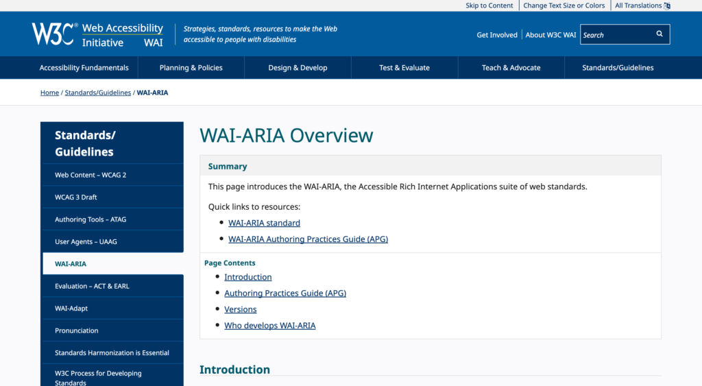 WAI-ARIA Overview - Web Accessibility Initiative (WAI) 